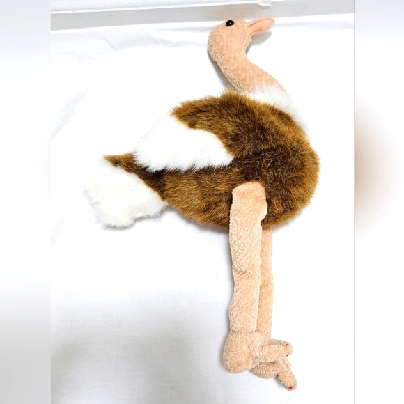 TY Beanie Buddy Stretch The Ostrich Plush Stuffed Animal Bird Retired 1998 Vtg. - Picture 9 of 15